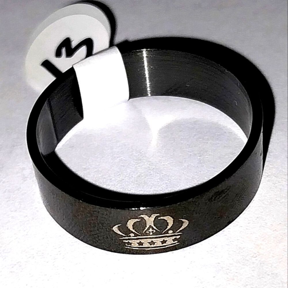 Stainless steel wide band hypoallergenic nickel free Men's ring sz 13
